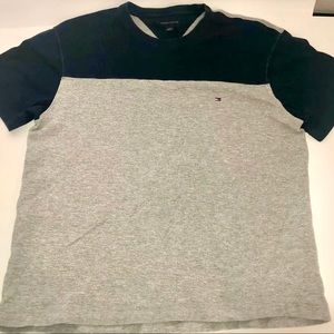 Tommy Hilfiger Mens T-Shirt  - Navy Blue And Gray